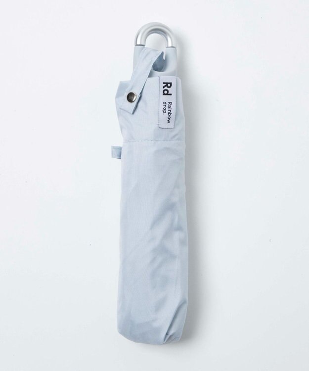 WEGO 【レイングッズ】カラビナ付き折り畳み傘 ブルー