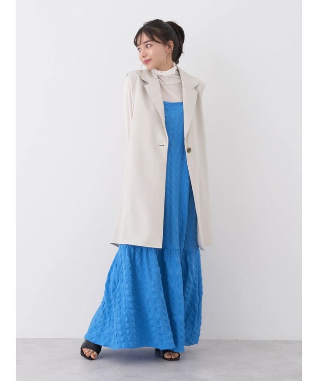 earth music&ecology バックデザインジレ Beige