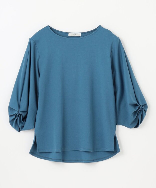 ANY L 【洗濯機可】シルケットスムースタックスリーブプルオーバー ブルー