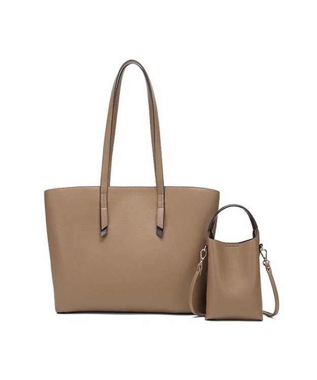 style code 【MERCURYDUO/マーキュリーデュオ】ラージトート スマートショルダー WFキーケース　三点セット グレージュ