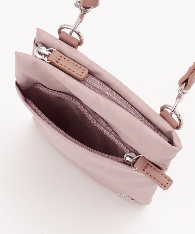 LA BAGAGERIE モノグラムデイリーミニマムポシェット ピンク