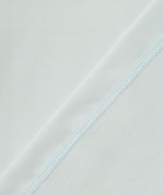 自由区 【WEB限定カラーあり・洗える】ロゴ刺繍 Tシャツ サックス