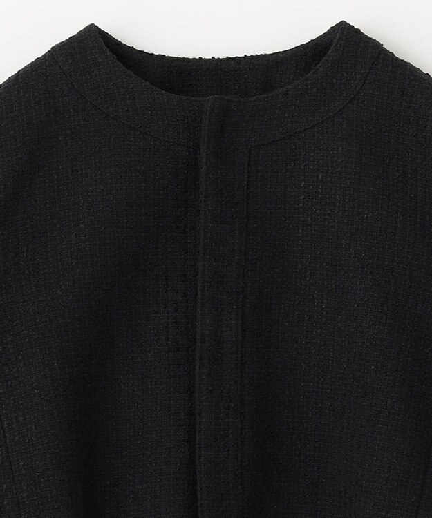 NAVE 【Nave】ストライプツィード クロップドジャケット ブラック系