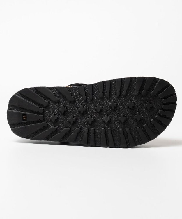 BONTRE 【MIONOTIS/ミオノティス】ナローベルト厚底2WAYサンダル /626B ブラック