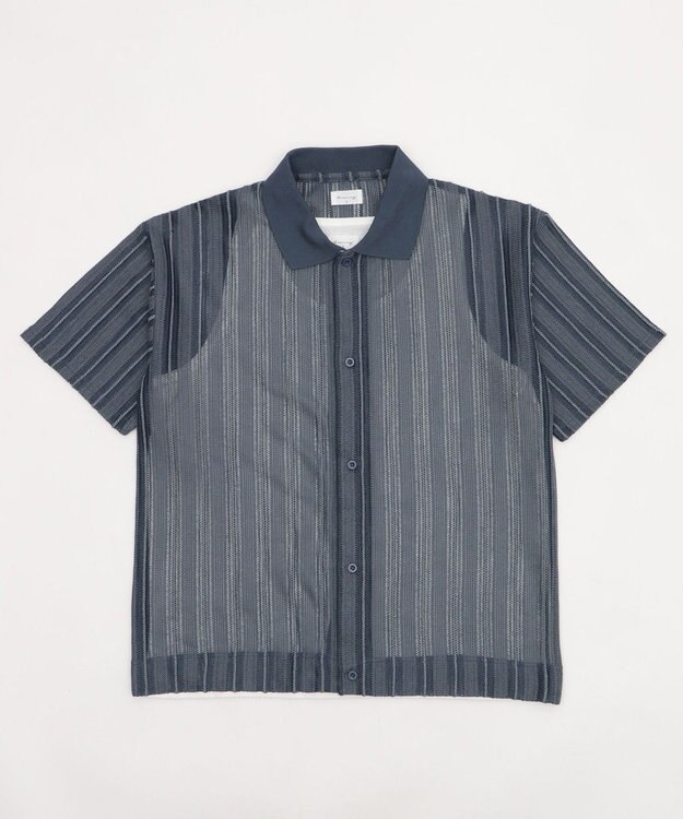 WEGO 【２点SET】アンサンブルシアーシャツ（SS） Dブルー