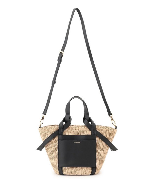 23区 VIOLAd'ORO アバカ 2WAY トートバッグ ブラック系