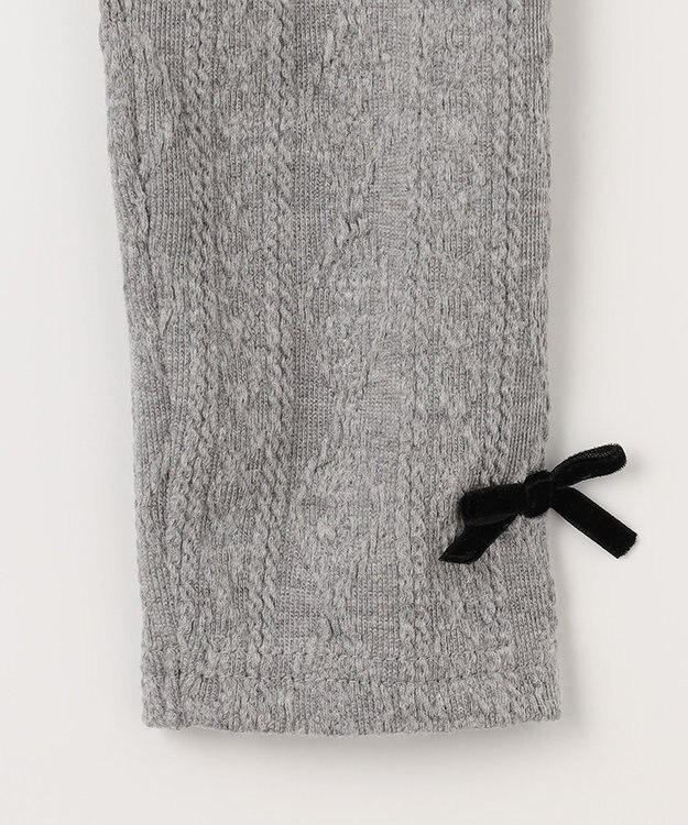 ANY KIDS ケーブルレギンス 杢グレー