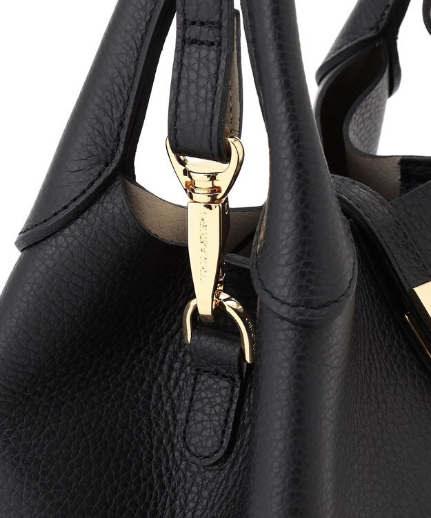 23区 【先行予約】VIOLAd'ORO シュリンクレザー 2WAY ハンドバッグ ブラック系