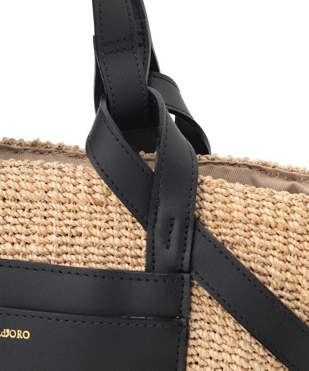 23区 VIOLAd'ORO アバカ 2WAY トートバッグ ブラック系