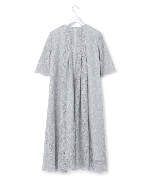 23区 【APPLAUDIR】ブライトフラワーレース ドレス グレイッシュブルー系