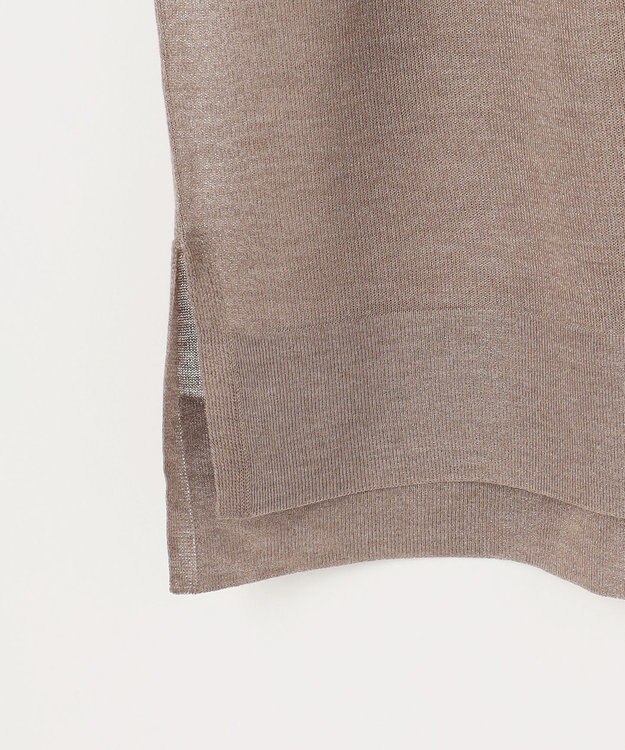 J.PRESS LADIES 【WEB限定カラーあり・洗える】Vis/Peスパーク ニット カーディガン モカ系