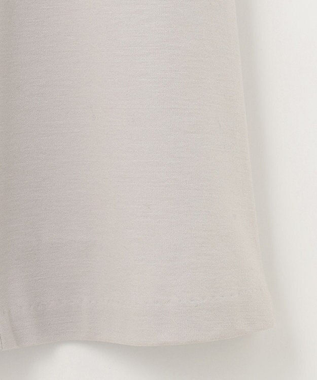 自由区 【好評につき追加生産/洗える】WASHABLEPONTE セミフレアスカート ライトグレー系