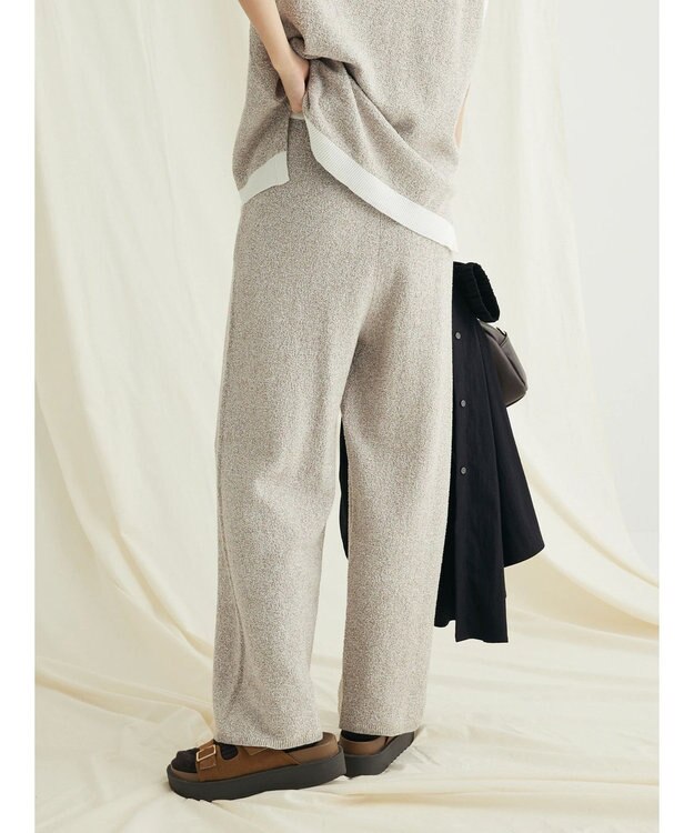 CRAFT STANDARD BOUTIQUE リンクス編みニットパンツ Ivory