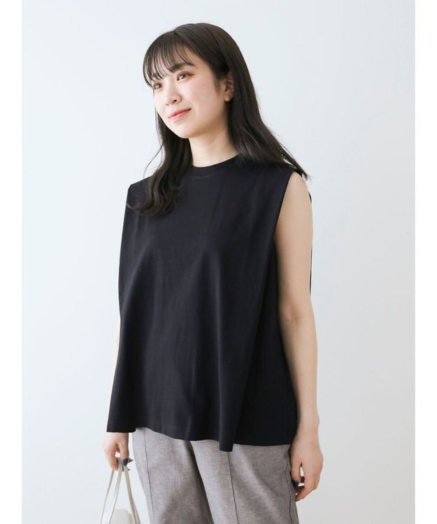 Green Parks ・ＳＵＧＡＲＳＰＯＯＮ【ＣＯＯＬ】タックノースリーブＴＥＥ Black