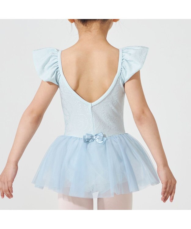 Chacott スカート付レオタード サックスブルー