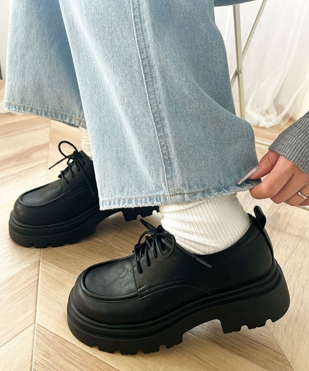 WEGO レースアップシューズ ブラック