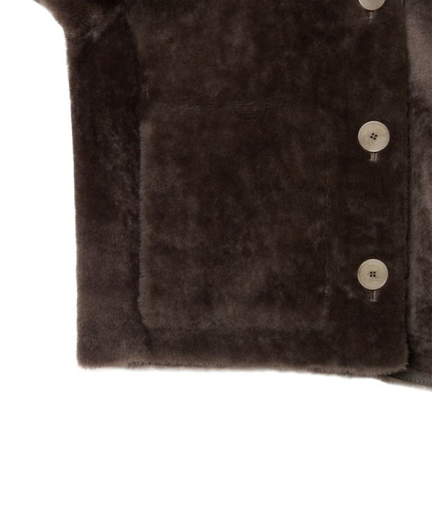 JOSEPH リバーシブル ソフトシアリングジャケット Mushroom