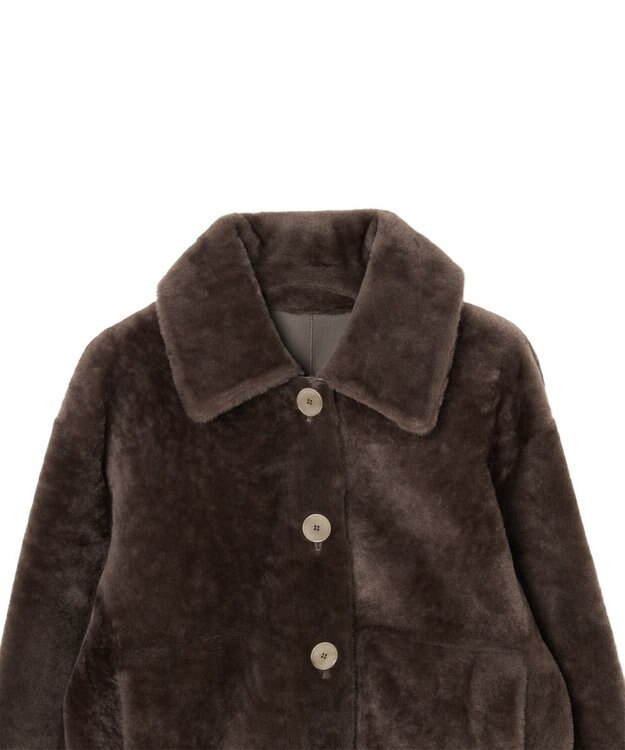 JOSEPH リバーシブル ソフトシアリングジャケット Mushroom