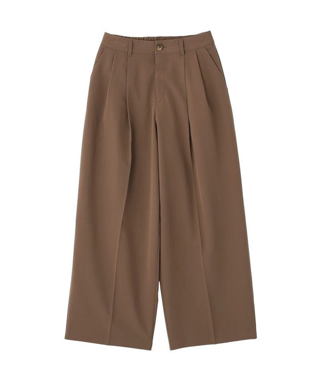 CRAFT STANDARD BOUTIQUE タックイージーワイドパンツ Brown