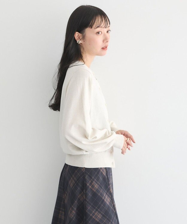 earth music&ecology アンジェリーナラメカーディガン Beige