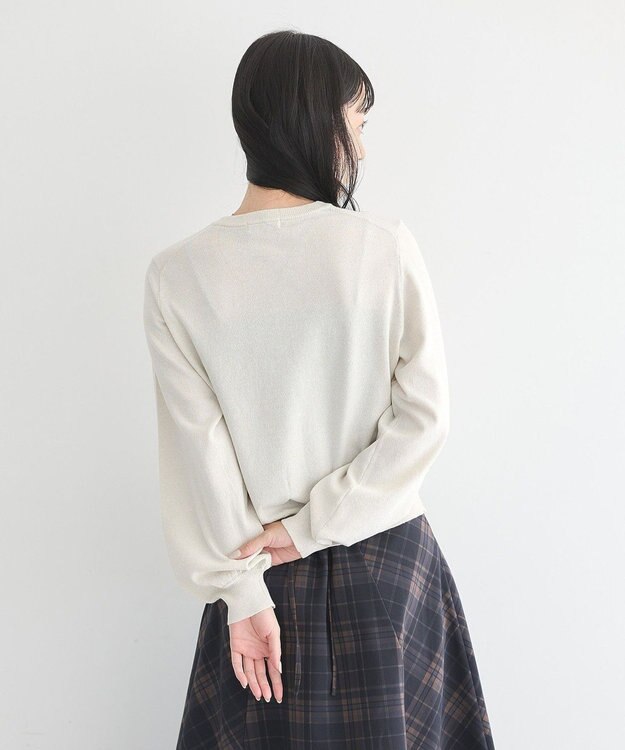 earth music&ecology アンジェリーナラメカーディガン Beige