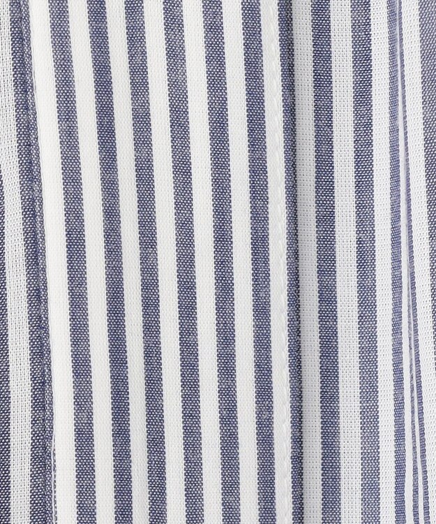 #Newans 【金子綾さんインスタライブご紹介アイテム】マルチストライプノースリーブシャツ ネイビーストライプ