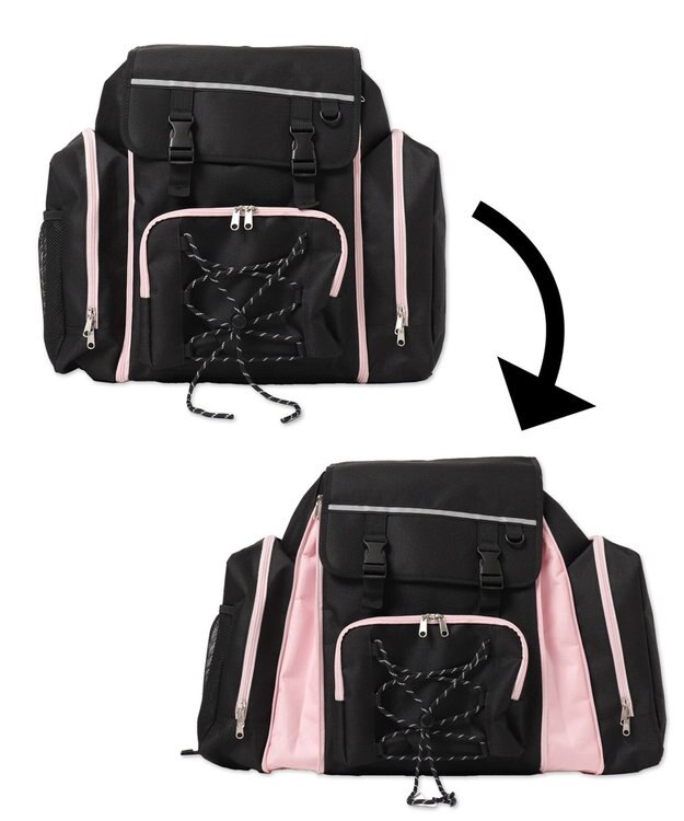 WEGO BIGポケット拡張バックパック 柄1