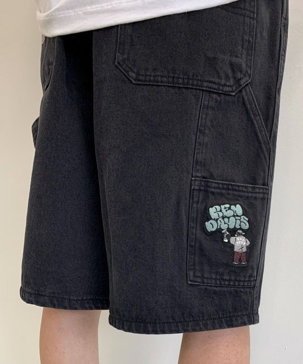 WEGO 【BEN DAVIS（ベンデイビス）】EMBRO FADED SHORTS ブラック