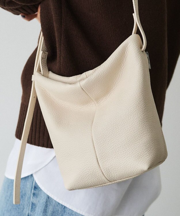 russet レザーミニショルダーバッグ(CE-1657) Ivory