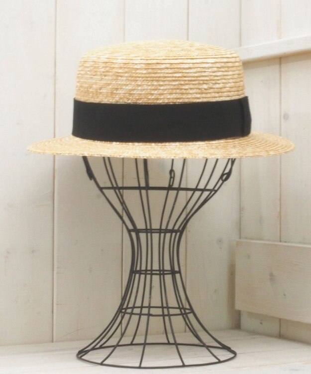 石田製帽 【UNISEX】 細麦ストローハット キャノチエ ナチュラル