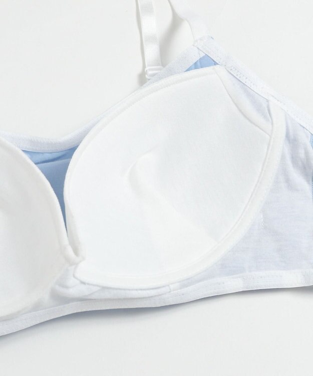 WEGO 【ブラトップ＆ショーツセット】Liliane　Ciel　サイドライン サックス