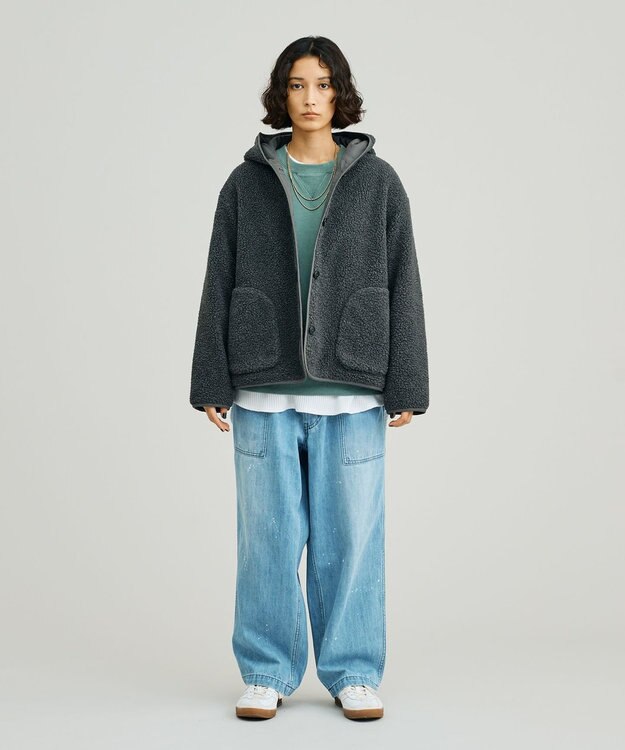 J.PRESS YORK STREET 【WOMEN】ボアアウター グレー系