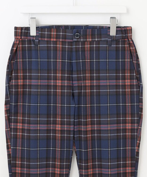 23区GOLF 【MEN】ＴＥＸＢＲＩＤ チェック柄  べーシックシルエットパンツ ネイビー系3