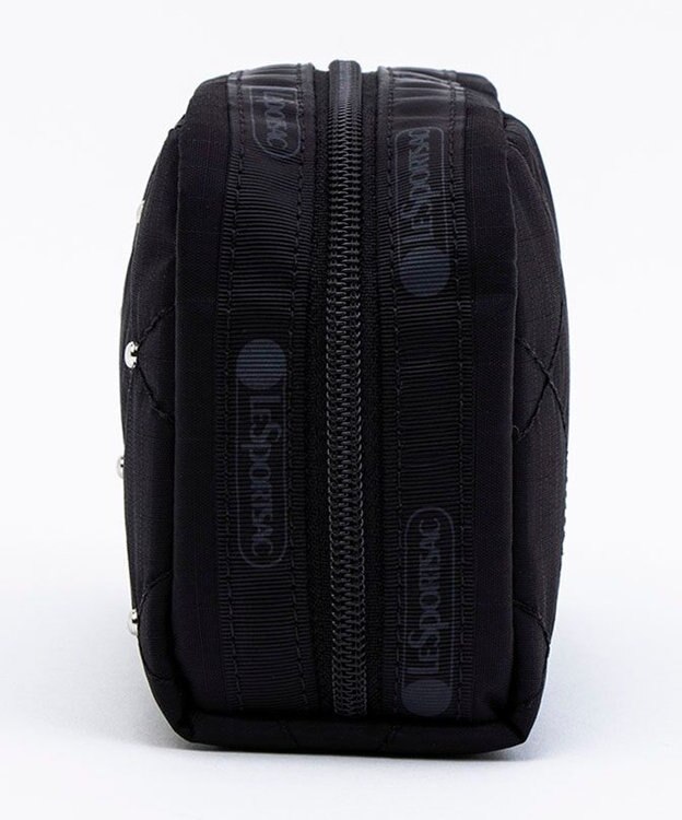 LeSportsac RECTANGULAR COSMETIC/ブラックキルトスタッズ ブラックキルトスタッズ