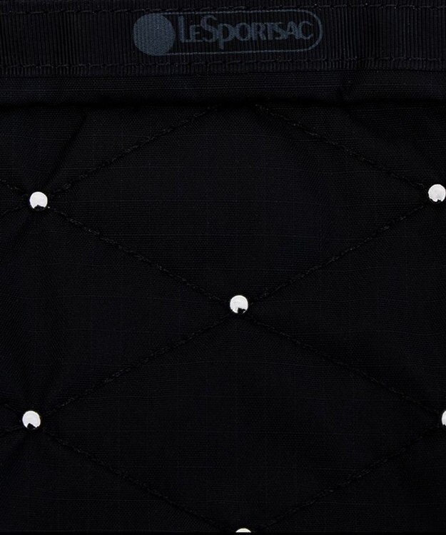 LeSportsac RECTANGULAR COSMETIC/ブラックキルトスタッズ ブラックキルトスタッズ