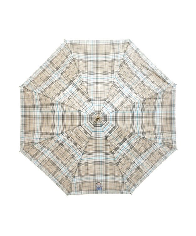 MOONBAT 【雨傘】POLO RALPH LAUREN（ポロ ラルフローレン）チェック ポロベア ワンポイント 長傘 ベージュ
