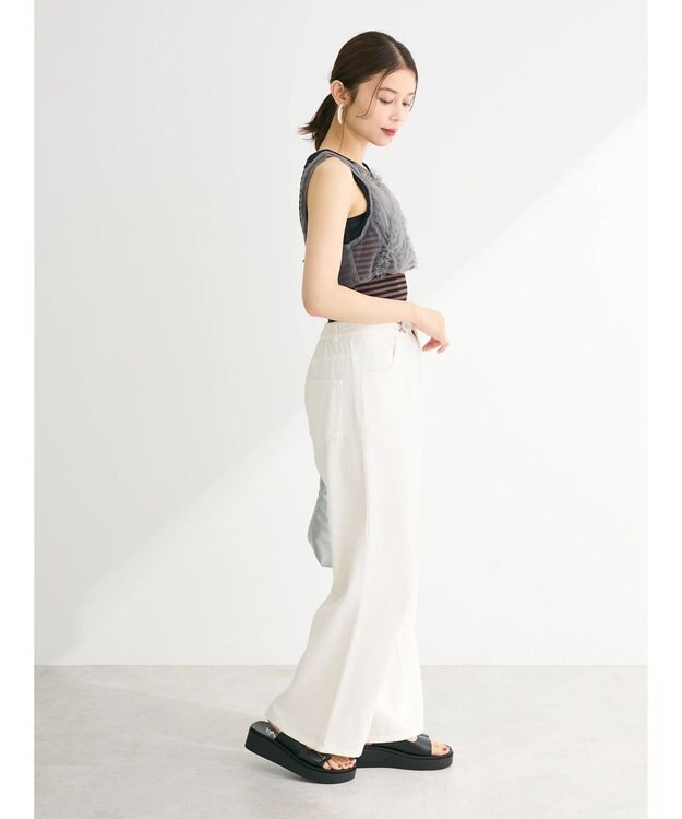 Green Parks ・ＳＵＧＡＲ　ＳＰＯＯＮ　ボーダーアメスリタンクトップ Black