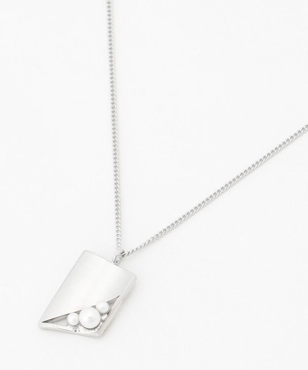 ICB ウェーブメタルネックレス シルバー系