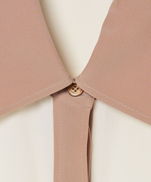 JOSEPH CDCカラーブロック　エボラブラウス Ivory/Blusher