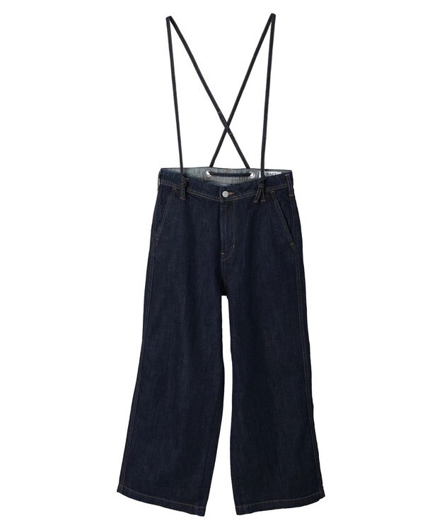 CRAFT STANDARD BOUTIQUE ２ｗａｙサロペットデニムパンツ Dark Indigo
