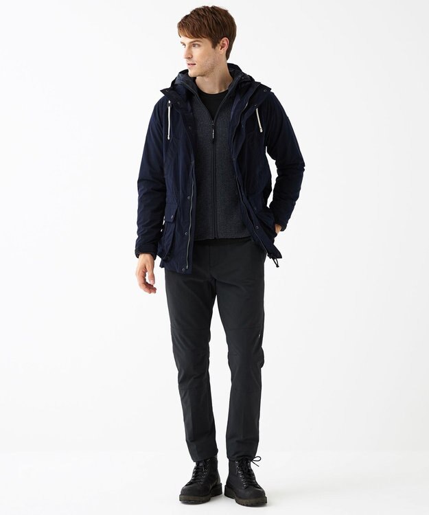 JOSEPH ABBOUD MOUNTAIN 【UNISEX】Pe／Nyピーチ ブルゾン ネイビー系