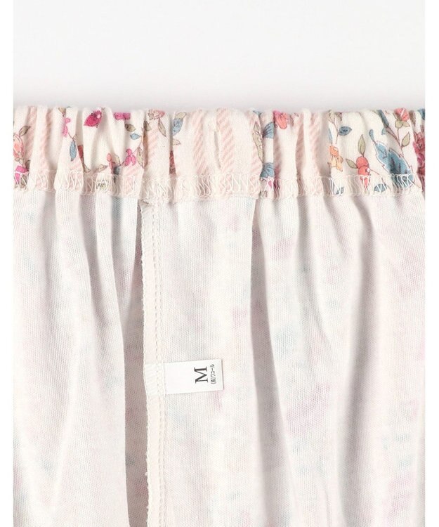 WACOAL ワコール_リラックス＆スリープ パジャマ 長袖 長ズボン 綿100％(本体) スムース素材 上下セット 前開き ミントン NDW417 /ワコール アイボリー