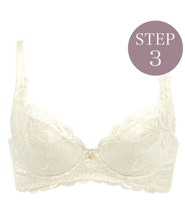 BRADELIS New York 【BRADELIS New York / 育乳STEP3 持ち上げる】ヴィオラステップ３ブラ23S1   美しいデコルテを作るブラ パール