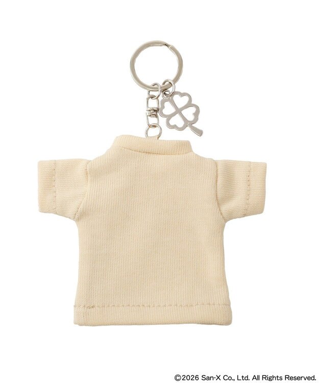 earth music&ecology 【予約】リラックマ×earth Tシャツモチーフキーホルダー アイボリー