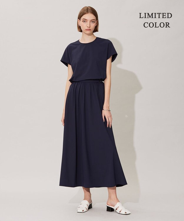 ICB 【接触冷感・UVカット・速乾・洗える】マットスキューバ 半袖プルオーバー ネイビー系［WEB限定］