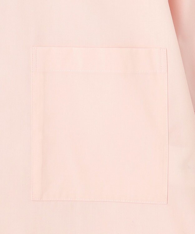 NAVE 【ReNAVE・セットアップ可/洗える/接触冷感/UVケア】コットンポリブロード クロップドシャツ ピンク系