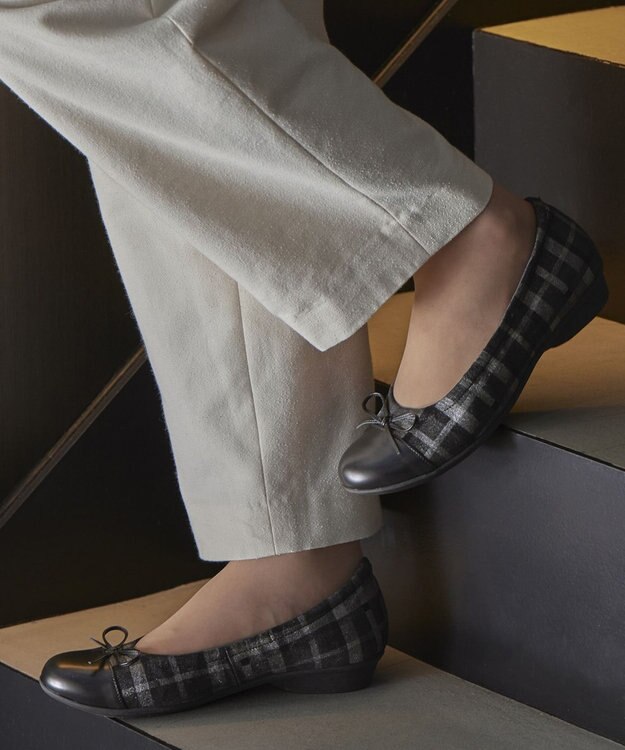 ASICS WALKING ペダラ レディース 2.0cm ヒール ブラック系