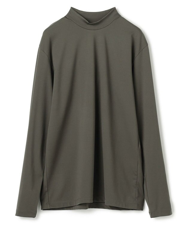 JOSEPH HOMME ハイゲージベアスムース　モックネック長袖Ｔシャツ ダークグリーン系