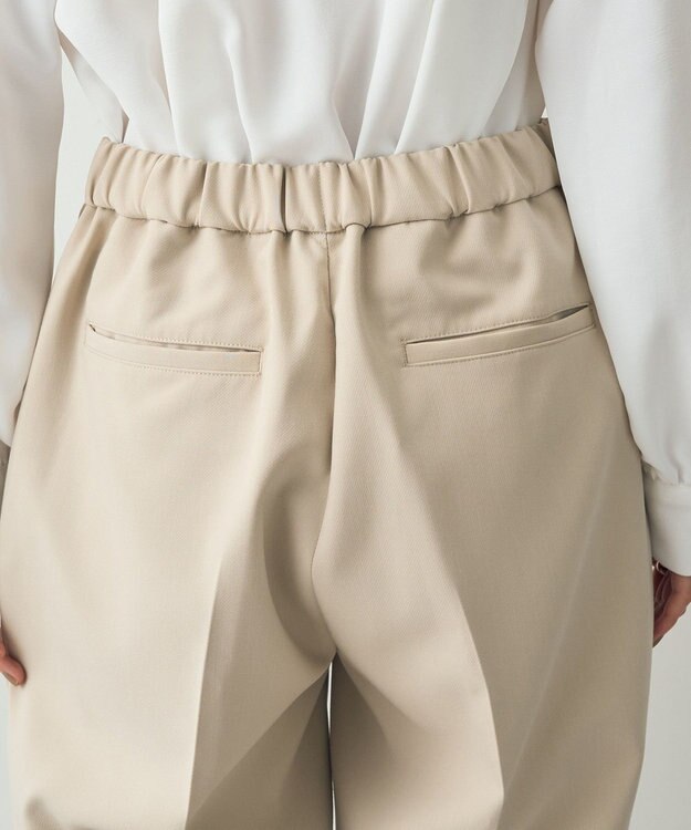YECCA VECCA ストレッチピンタックパンツ Light Beige