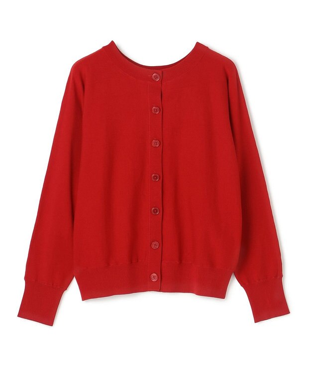 UNFILO マイビューティニット 2WAYカーディガン レッド